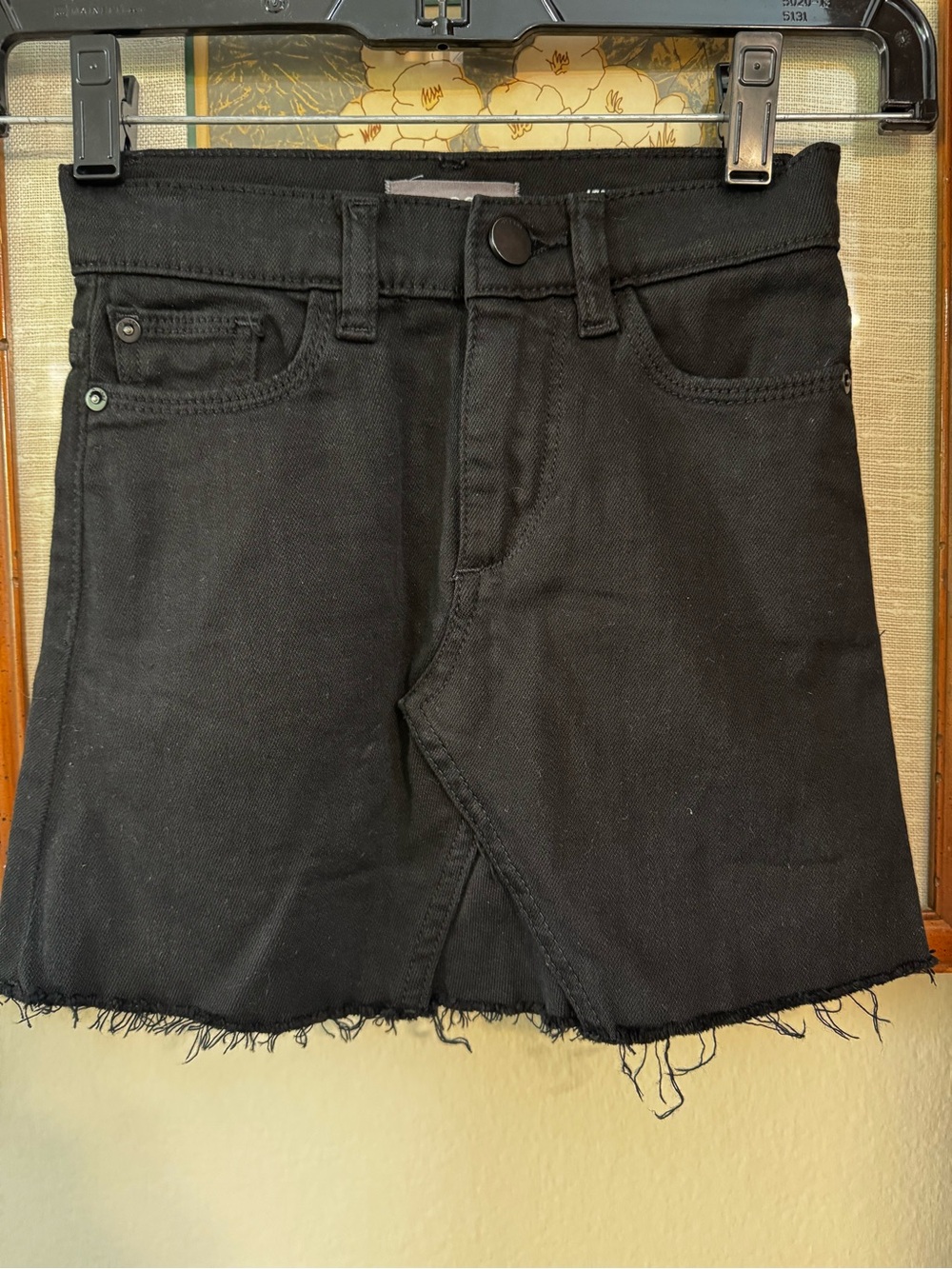 NWOT Girls DL1961 Jenny Black Denim Skirt